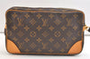 Authentic Louis Vuitton Monogram Marly Dragonne GM M51825 Clutch Hand Bag 2631K