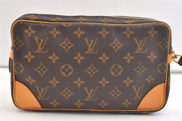 Authentic Louis Vuitton Monogram Marly Dragonne GM M51825 Clutch Hand Bag 2631K