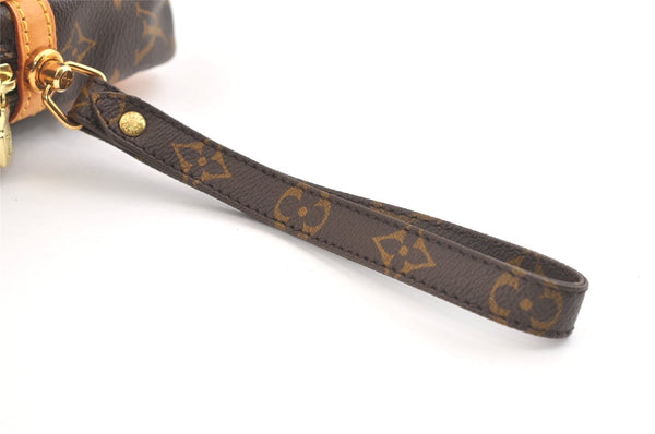 Authentic Louis Vuitton Monogram Marly Dragonne GM M51825 Clutch Hand Bag 2631K