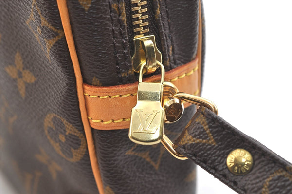 Authentic Louis Vuitton Monogram Marly Dragonne GM M51825 Clutch Hand Bag 2631K