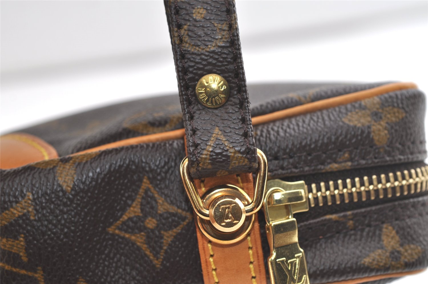 Authentic Louis Vuitton Monogram Marly Dragonne GM M51825 Clutch Hand Bag 2631K