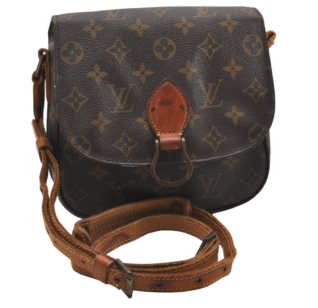 Authentic Louis Vuitton Monogram Saint Cloud MM M51243 Shoulder Bag Junk 2632J