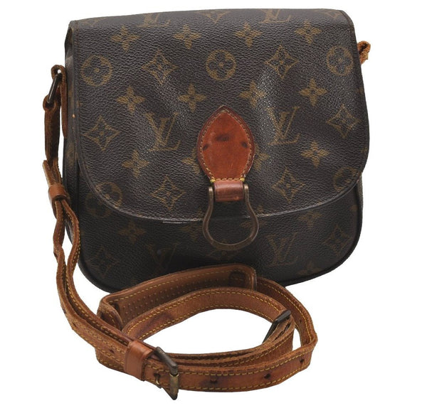 Authentic Louis Vuitton Monogram Saint Cloud MM M51243 Shoulder Bag Junk 2632J