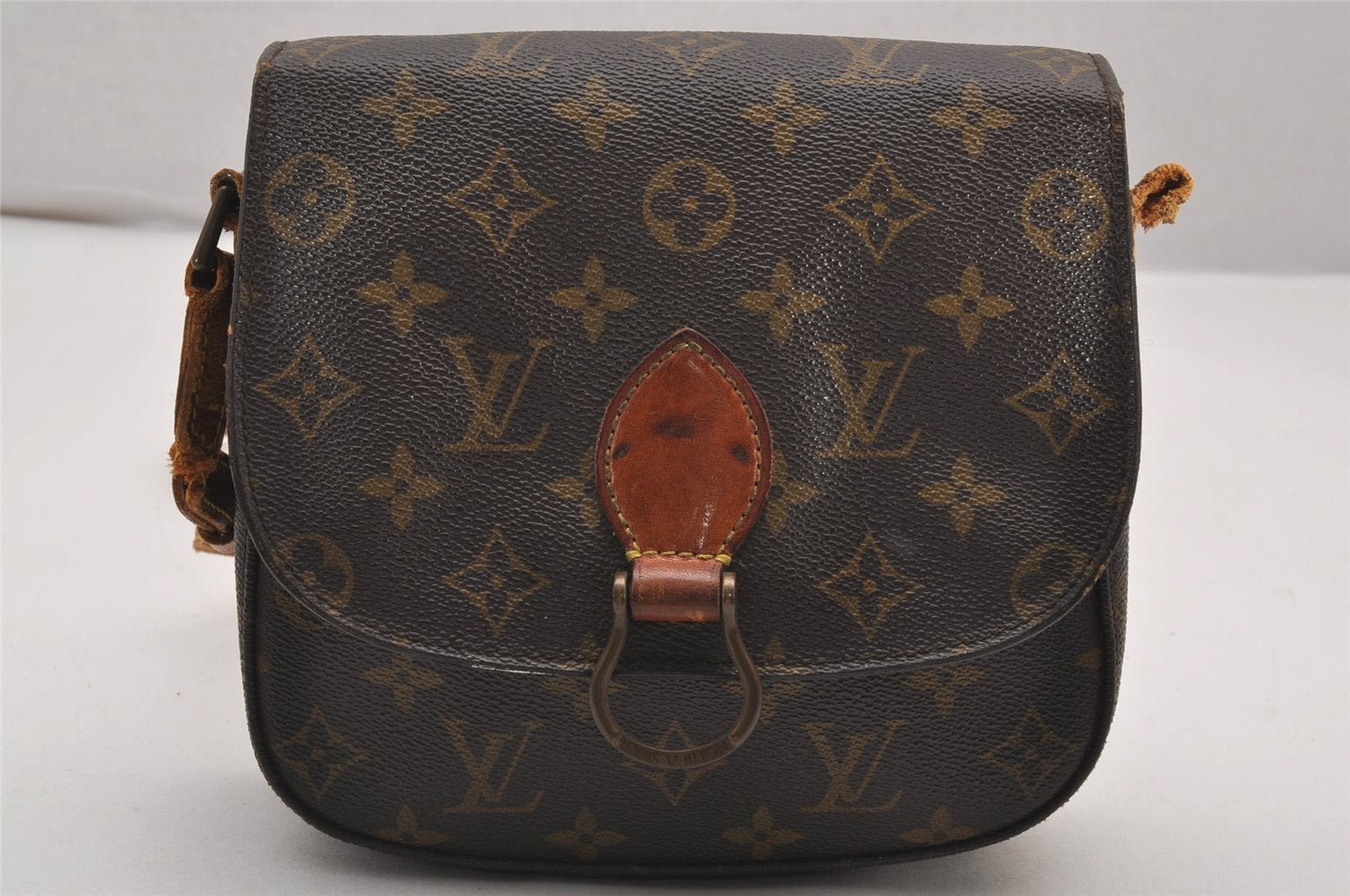 Authentic Louis Vuitton Monogram Saint Cloud MM M51243 Shoulder Bag Junk 2632J