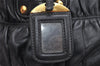 Authentic PRADA Vintage Nappa Gaufre 2Way Shoulder Hand Bag Leather Black 2633K