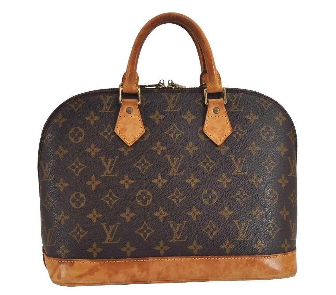Authentic Louis Vuitton Monogram Alma Hand Bag Purse M51130 LV 2634J