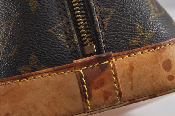 Authentic Louis Vuitton Monogram Alma Hand Bag Purse M51130 LV 2634J