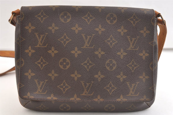Authentic Louis Vuitton Monogram Musette Tango M51388 Shoulder Cross Bag 2635K