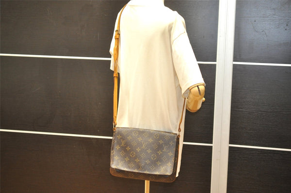 Authentic Louis Vuitton Monogram Musette Tango M51388 Shoulder Cross Bag 2635K
