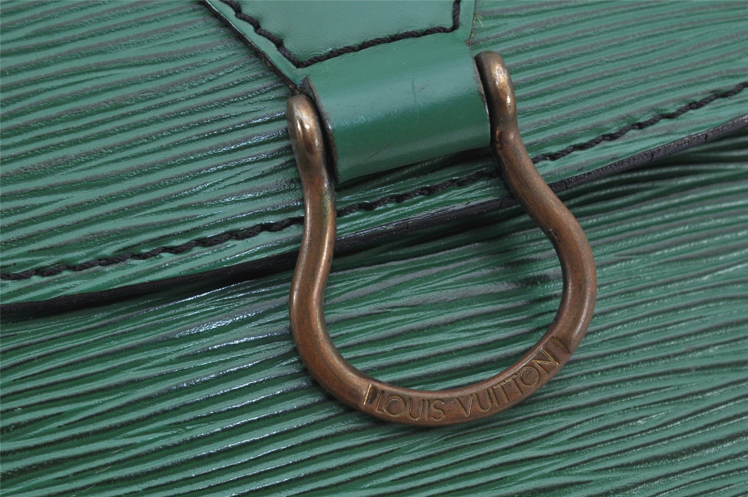 Auth Louis Vuitton Epi Saint Cloud GM Shoulder Cross Bag Green M52194 LV 2636K