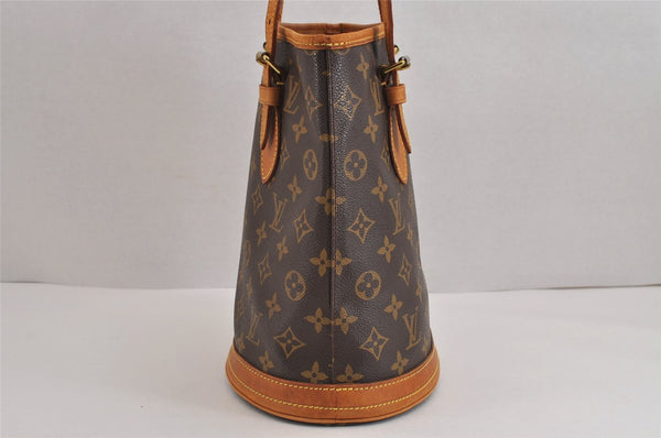 Authentic Louis Vuitton Monogram Bucket PM Shoulder Tote Bag M42238 LV 2637J