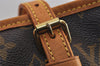 Authentic Louis Vuitton Monogram Bucket PM Shoulder Tote Bag M42238 LV 2637J