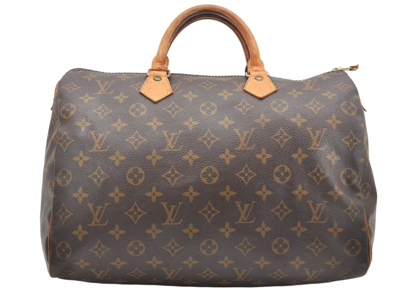 Authentic Louis Vuitton Monogram Speedy 35 Hand Boston Bag M41524 LV 2637K