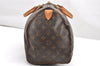 Authentic Louis Vuitton Monogram Speedy 35 Hand Boston Bag M41524 LV 2637K