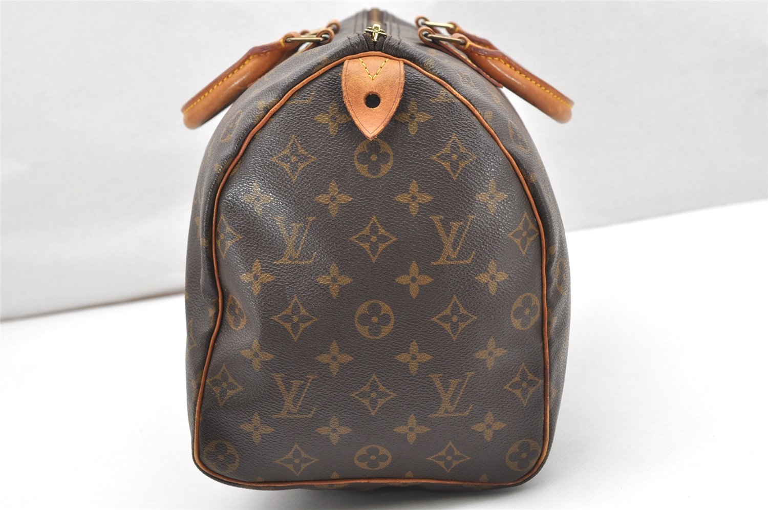 Authentic Louis Vuitton Monogram Speedy 35 Hand Boston Bag M41524 LV 2637K