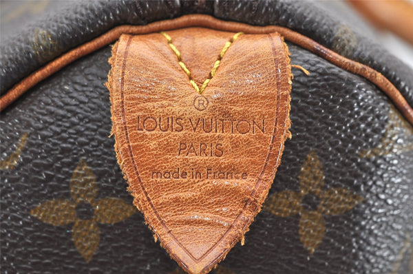 Authentic Louis Vuitton Monogram Speedy 35 Hand Boston Bag M41524 LV 2637K