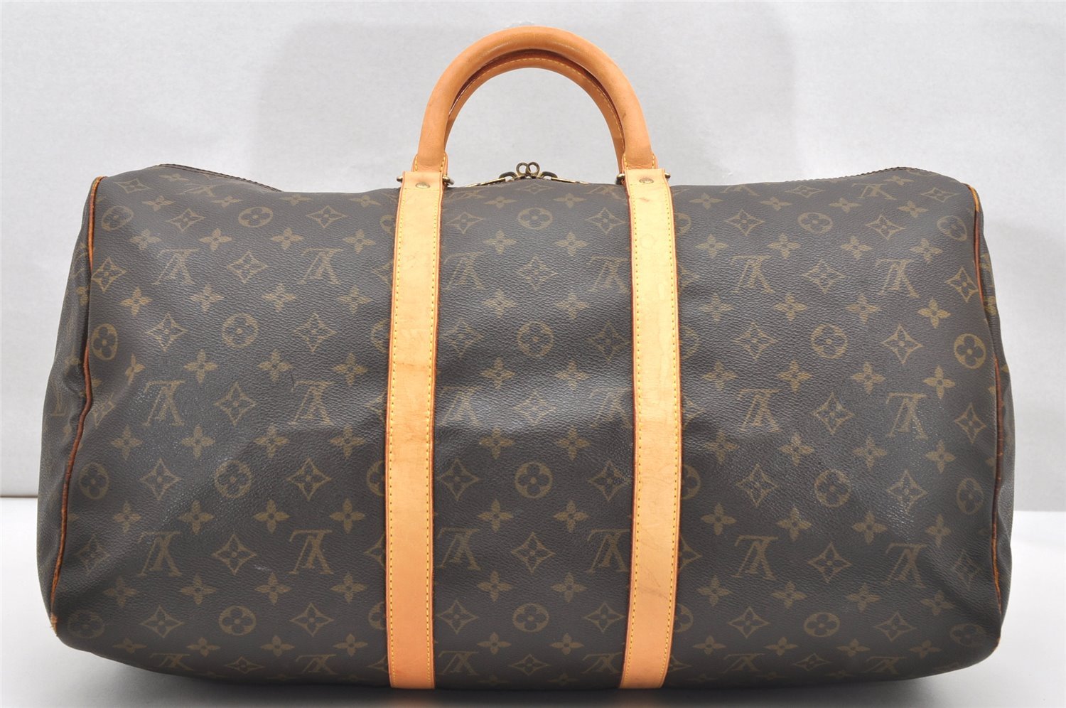 Authentic Louis Vuitton Monogram Keepall 50 Travel Boston Bag M41426 LV 2638K