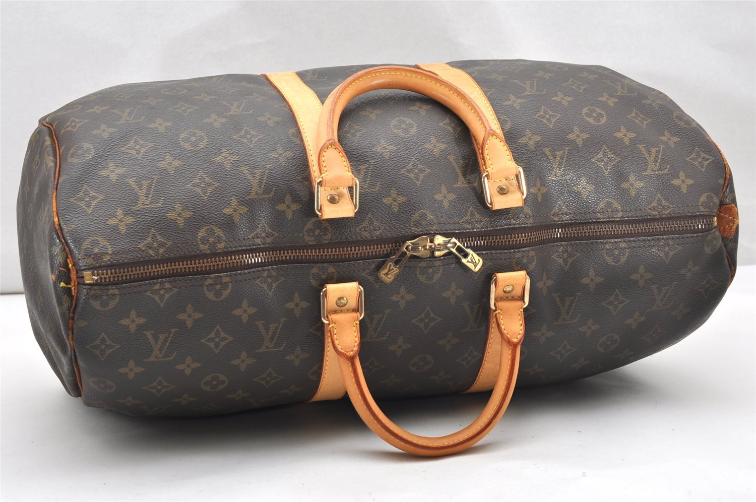 Authentic Louis Vuitton Monogram Keepall 50 Travel Boston Bag M41426 LV 2638K