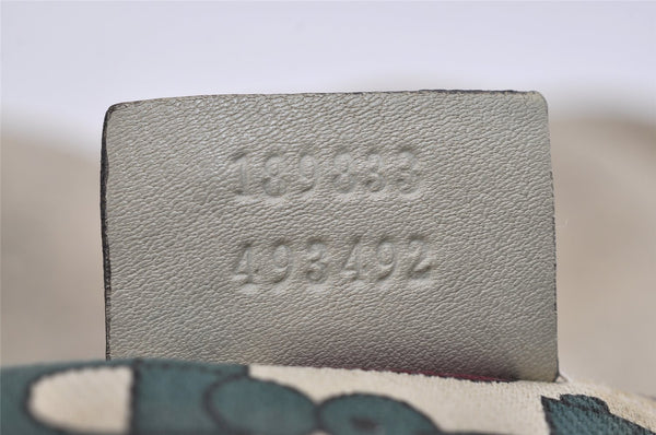 Authentic GUCCI Guccissima Abbey Shoulder Bag GG Leather 189833 White 2639I