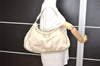 Authentic GUCCI Guccissima Abbey Shoulder Bag GG Leather 189833 White 2639I