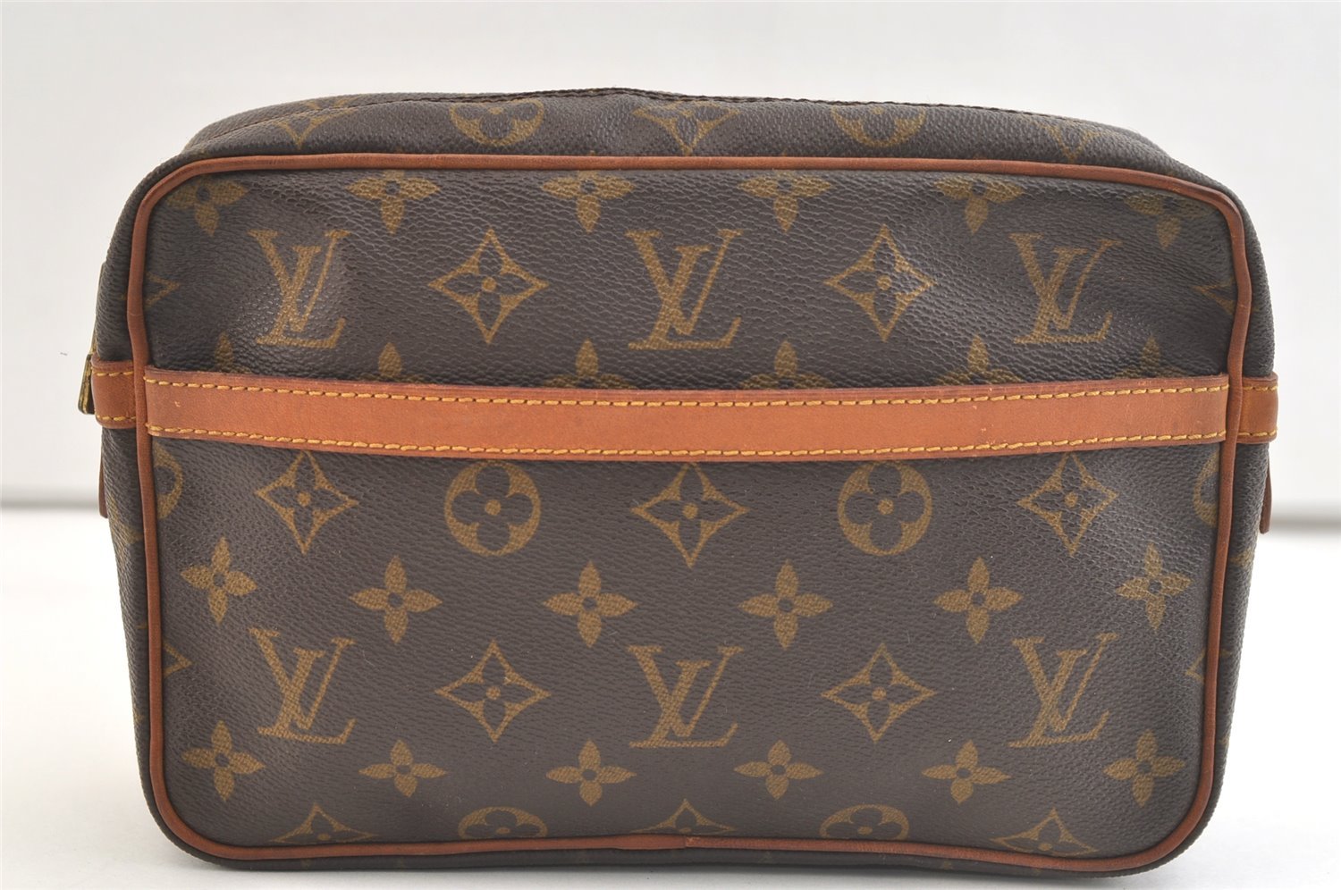 Authentic Louis Vuitton Monogram Compiegne 23 Clutch Hand Bag M51847 LV 2639K