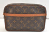 Authentic Louis Vuitton Monogram Compiegne 23 Clutch Hand Bag M51847 LV 2639K