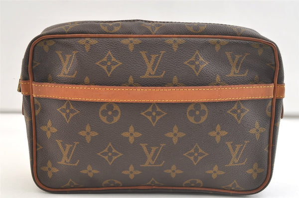 Authentic Louis Vuitton Monogram Compiegne 23 Clutch Hand Bag M51847 LV 2639K