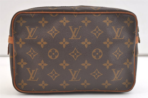 Authentic Louis Vuitton Monogram Compiegne 23 Clutch Hand Bag M51847 LV 2639K
