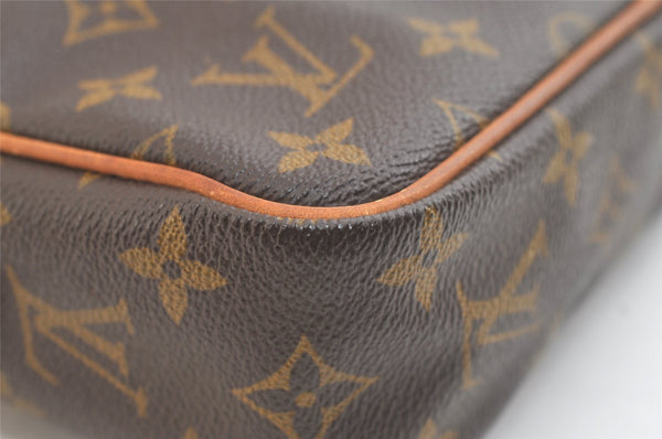 Authentic Louis Vuitton Monogram Compiegne 23 Clutch Hand Bag M51847 LV 2639K