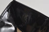 Authentic FENDI Vintage Shoulder Tote Bag Enamel Black 2640I