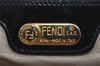 Authentic FENDI Vintage Shoulder Tote Bag Enamel Black 2640I