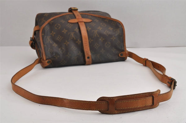 Authentic Louis Vuitton Monogram Saumur 30 Shoulder Cross Bag M42256 LV 2640J