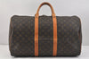 Authentic Louis Vuitton Monogram Keepall 50 Travel Boston Bag M41426 LV 2640K