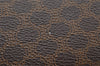 Authentic CELINE Macadam Blason Pattern Hand Boston Bag PVC Leather Brown 2641I