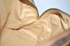 Authentic CELINE Macadam Blason Pattern Hand Boston Bag PVC Leather Brown 2641I