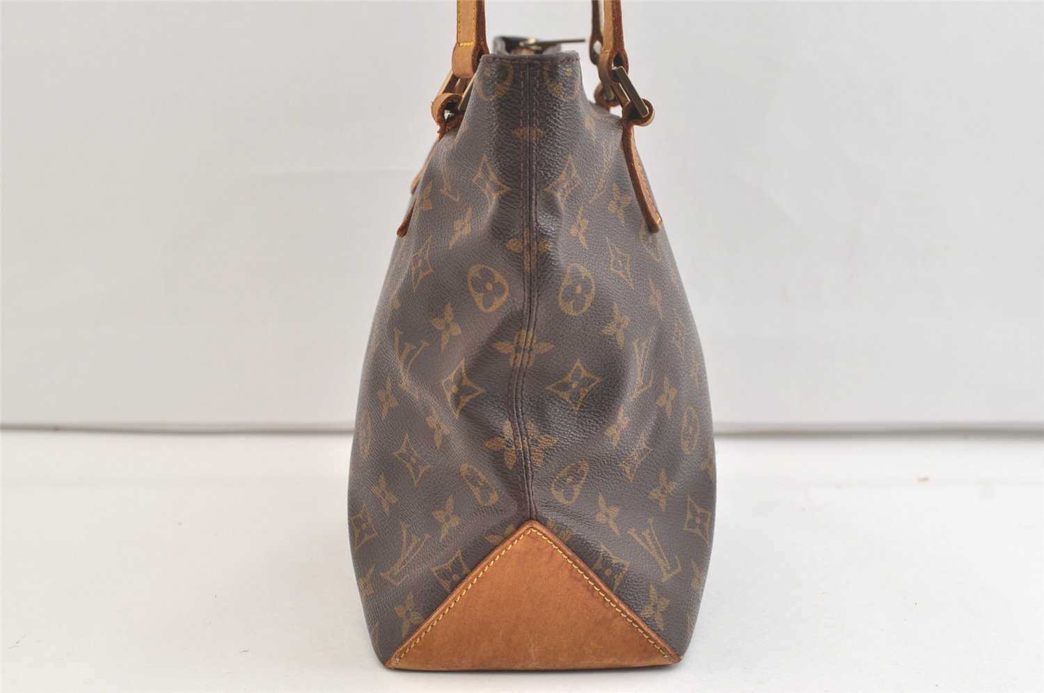 Authentic Louis Vuitton Monogram Cabas Piano Shoulder Tote Bag M51148 Junk 2641K