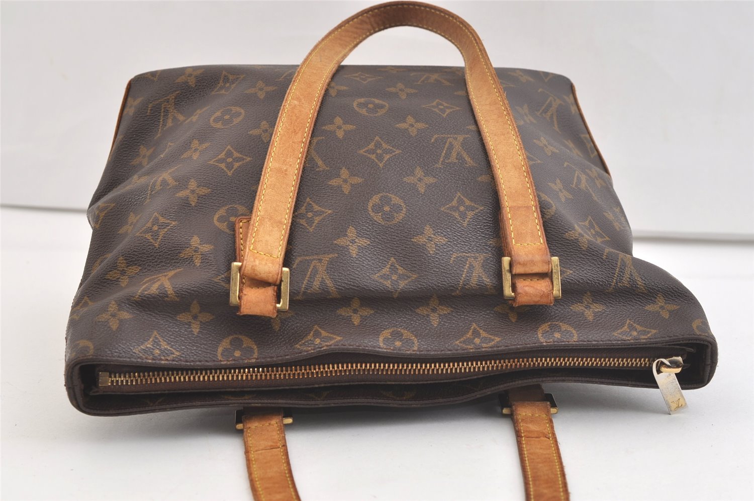 Authentic Louis Vuitton Monogram Cabas Piano Shoulder Tote Bag M51148 Junk 2641K