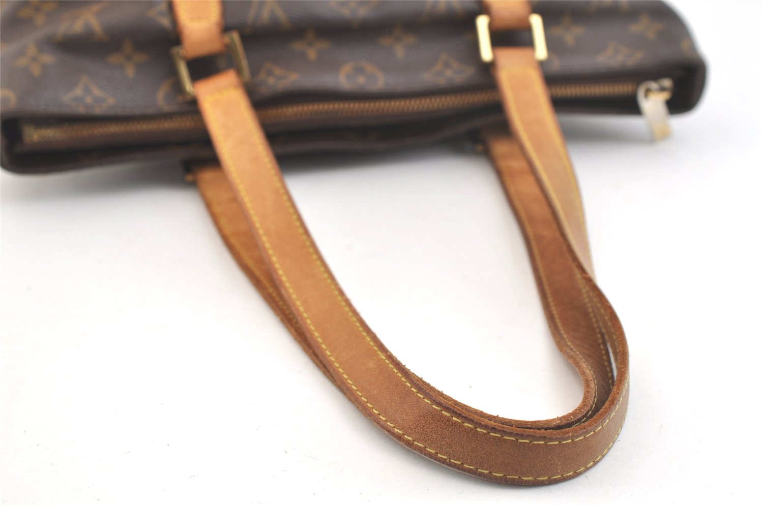 Authentic Louis Vuitton Monogram Cabas Piano Shoulder Tote Bag M51148 Junk 2641K