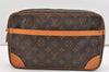 Authentic Louis Vuitton Monogram Compiegne 28 Clutch Hand Bag M51845 LV 2642J