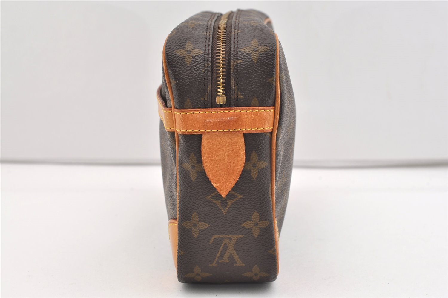 Authentic Louis Vuitton Monogram Compiegne 28 Clutch Hand Bag M51845 LV 2642J