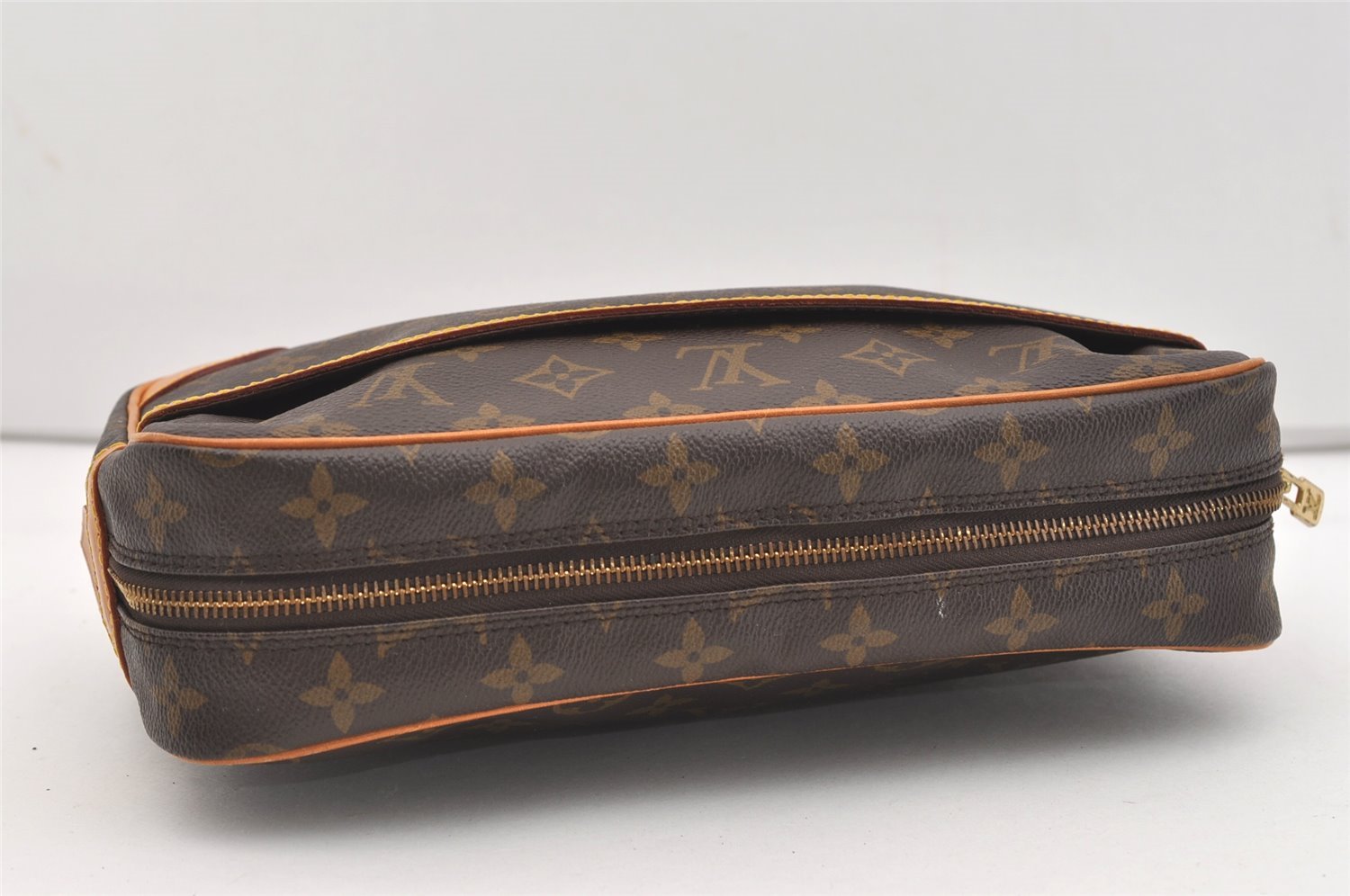 Authentic Louis Vuitton Monogram Compiegne 28 Clutch Hand Bag M51845 LV 2642J