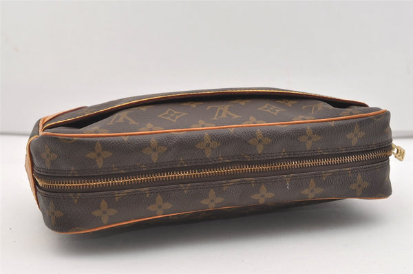 Authentic Louis Vuitton Monogram Compiegne 28 Clutch Hand Bag M51845 LV 2642J