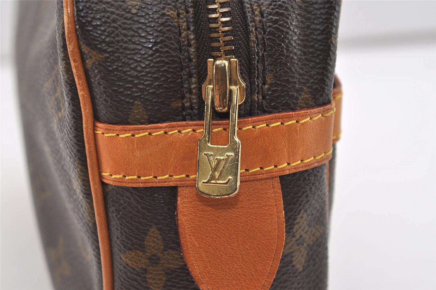 Authentic Louis Vuitton Monogram Compiegne 28 Clutch Hand Bag M51845 LV 2642J