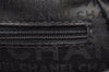 Authentic CHANEL Cotton Leather CoCo Mark Chain Hand Bag Purse Black 2644I
