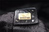 Authentic CHANEL Cotton Leather CoCo Mark Chain Hand Bag Purse Black 2644I