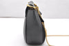 Authentic Chloe Drew Suede Leather Chain Shoulder Cross Body Bag Black 2644K