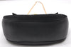 Authentic Chloe Drew Suede Leather Chain Shoulder Cross Body Bag Black 2644K