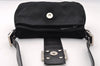Authentic FENDI Vintage Shoulder Hand Bag Purse Jersey Leather Black 2645I
