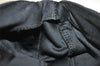 Authentic FENDI Vintage Shoulder Hand Bag Purse Jersey Leather Black 2645I