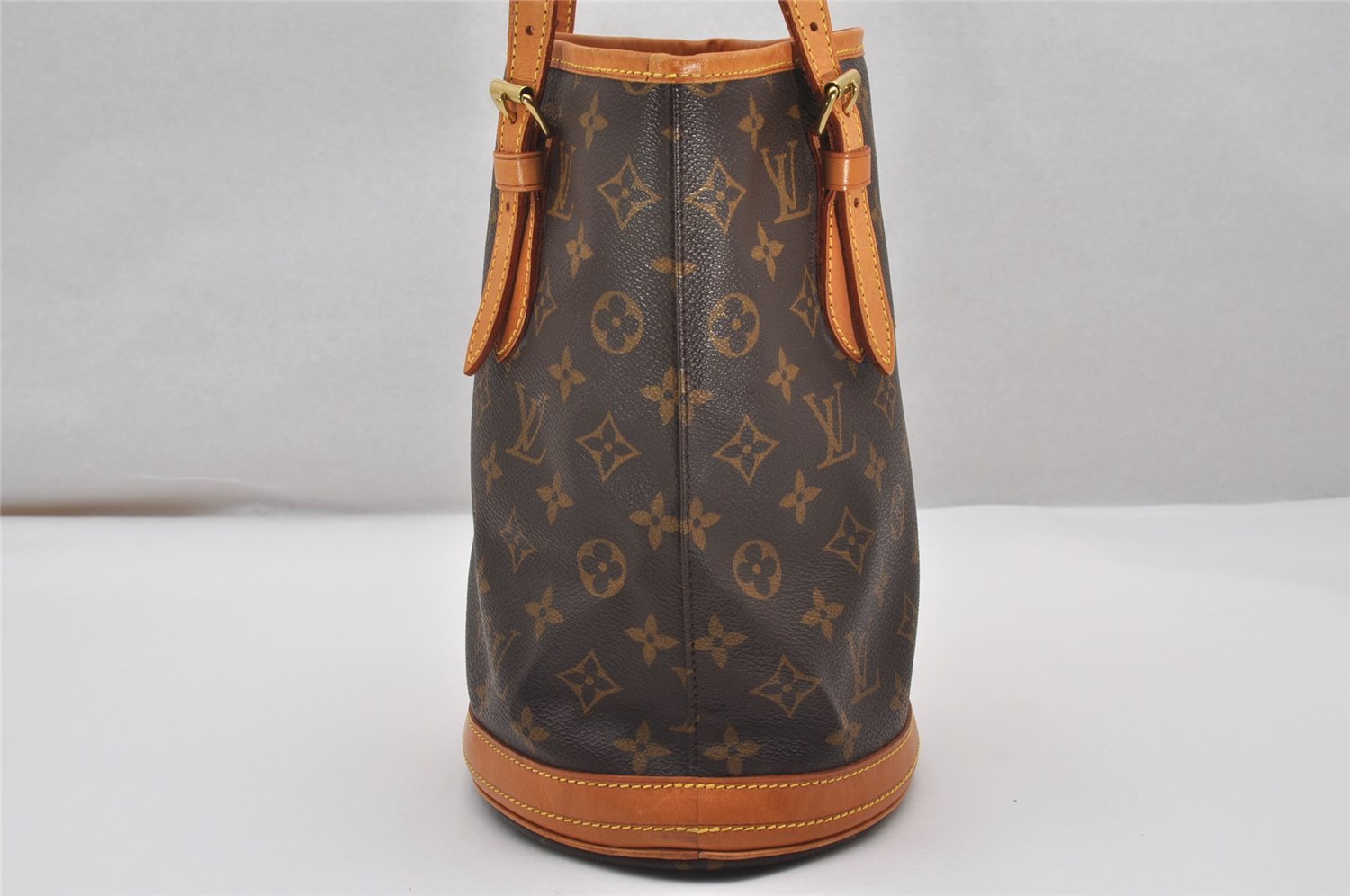 Authentic Louis Vuitton Monogram Bucket PM Shoulder Tote Bag M42238 LV 2645J